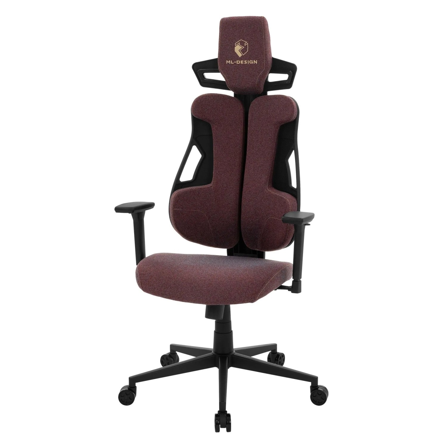 ML-Design Gaming Stuhl mit Stoffbezug in Rot Individuell Einstellbar