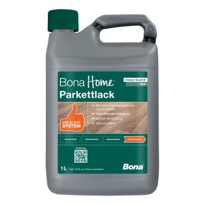 Bona Home Parkettlack Classic matt, 1 Liter Gebinde für Holz- und Korkböden.
