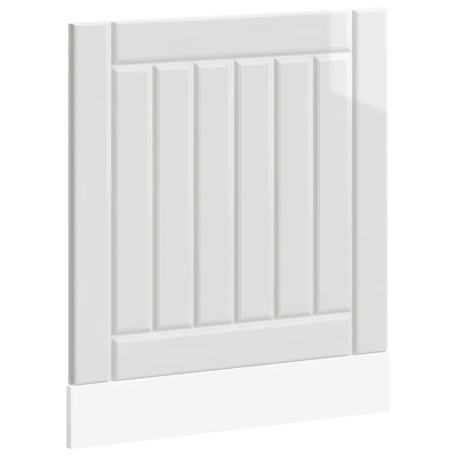 vidaXL Geschirrspülerblende Lucca Hochglanz-Weiß Holzwerkstoff 853899 günstig online kaufen