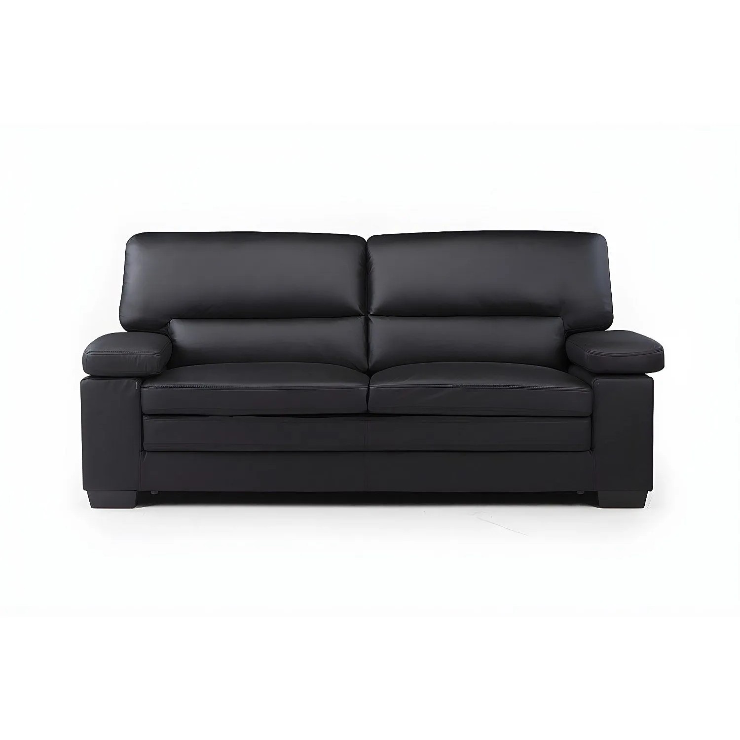 Vente-unique Sofa Ohne Schlafmöglichkeit Mimas Schwarz 210 cm