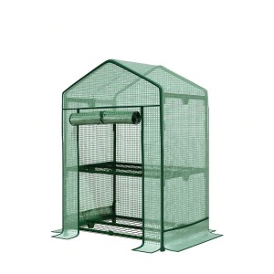KARAT Gewächshaus Bloom mit 2 Ebenen, witterungsbeständig und in Gitteroptik.