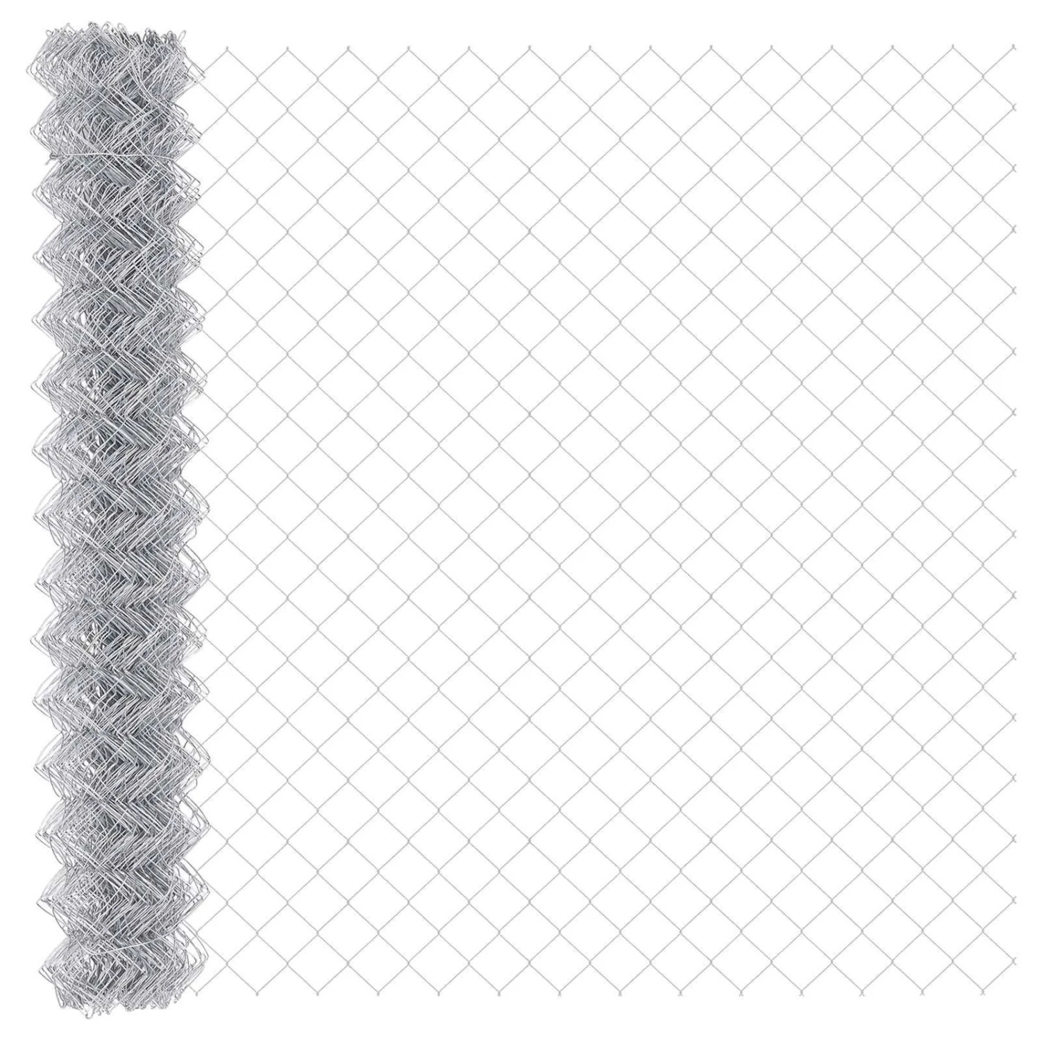 vidaXL Kettenzaun Silber 10 x 1,5 m Verzinkter Stahl 42004842 günstig online kaufen