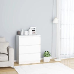 vidaXL Sideboard Weiß 60x35x76 cm Holzwerkstoff 801382