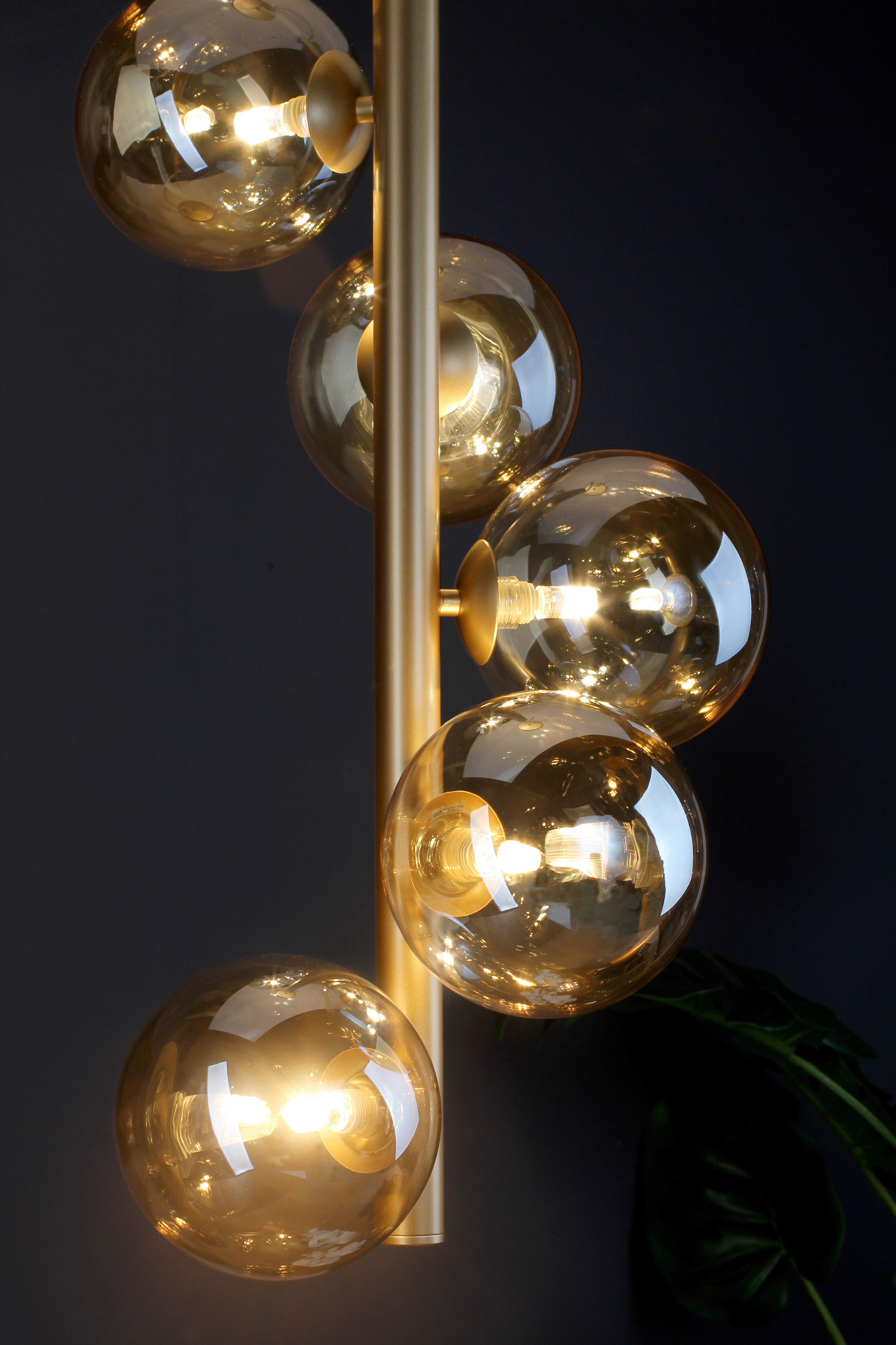 38,1 cm OBI Eco-Light Neptun Gold bei Ø Pendelleuchte 5-flammig kaufen