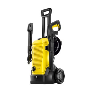 Kärcher K 4 Premium Hochdruckreiniger mit Zubehör, gelb/schwarz.