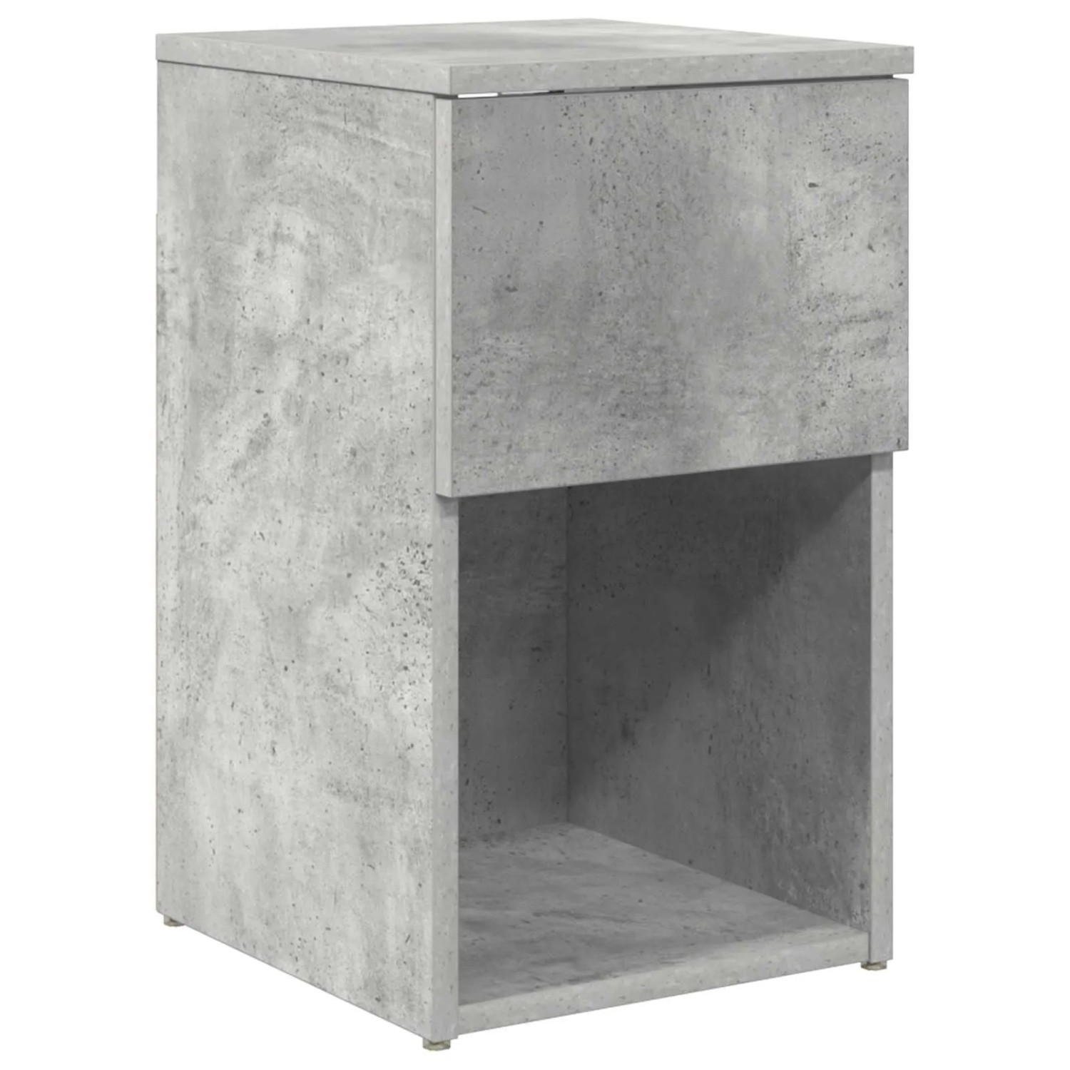 vidaXL Bettschrank Betongrau 29 x 31,5 x 49 cm Holzwerkstoff 8001103