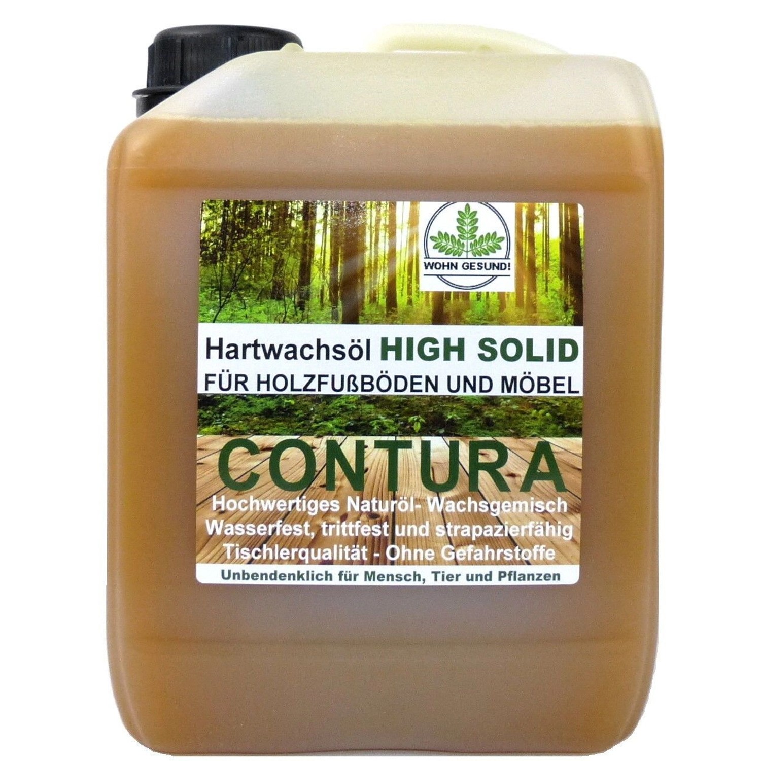 Contura Premium Hartwachsöl High Solid Holzöl Fußböden Möbel Holzschutz 2,5 Liter