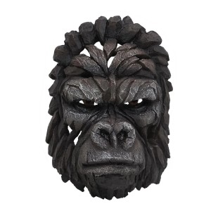 Dekorativer MCW Schädel Gorillakopf, 34cm, zur Wandmontage. Detailreiche Deko-Figur aus Polyresin.