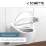 Schütte WC-Sitz Happy Elephant mit Absenkautomatik und Schnellverschluss auf WC-Becken.