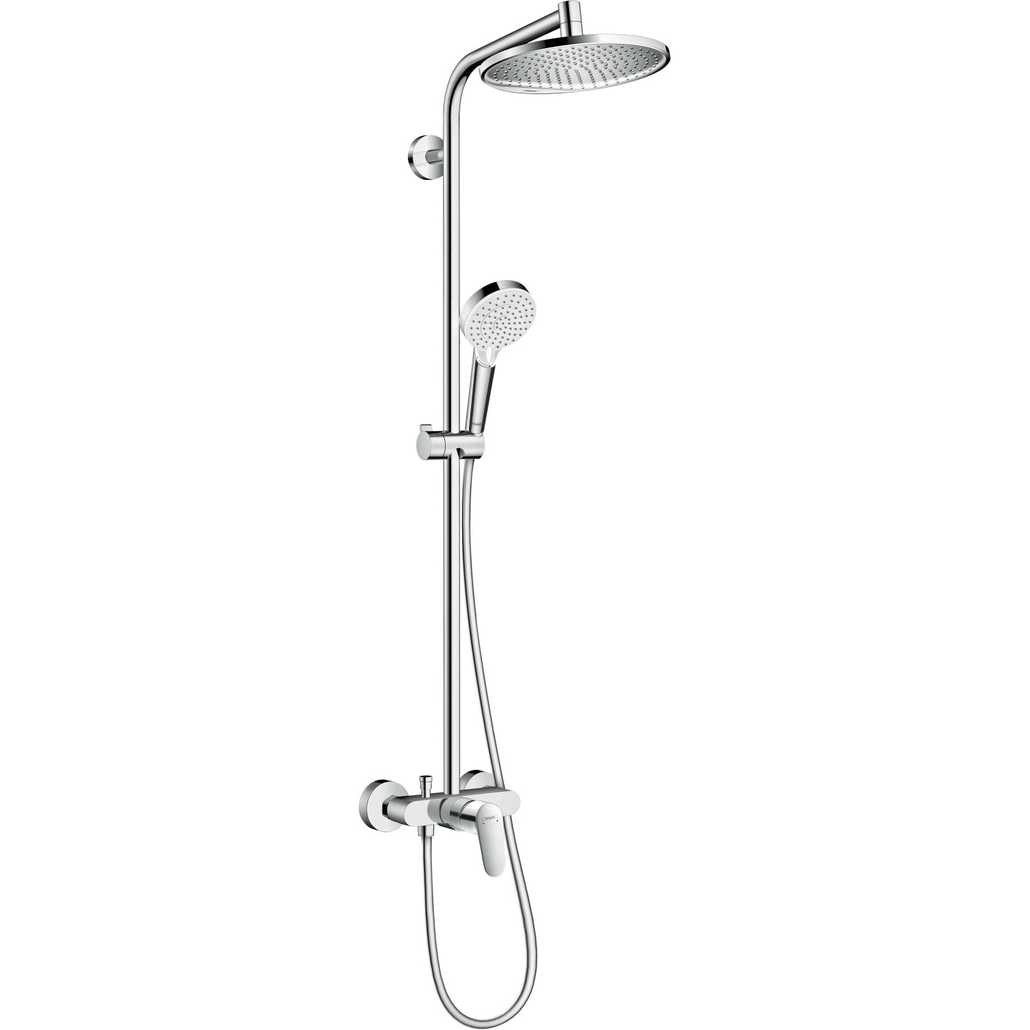 Showerpipe Hansgrohe Showerpipe 240 Crometta S 1jet mit Einhebelmischer Chrom ...