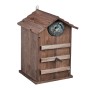 Relaxdays Eulen Nistkasten Tannenholz Braun Aufklappbar Wetterbeständig 38,5 x 25 x 28 cm 1,3 kg