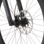 Detailaufnahme Vorderrad mit Scheibenbremse und Federgabel des Fischer E-Bike Montis 6.0i Fully.