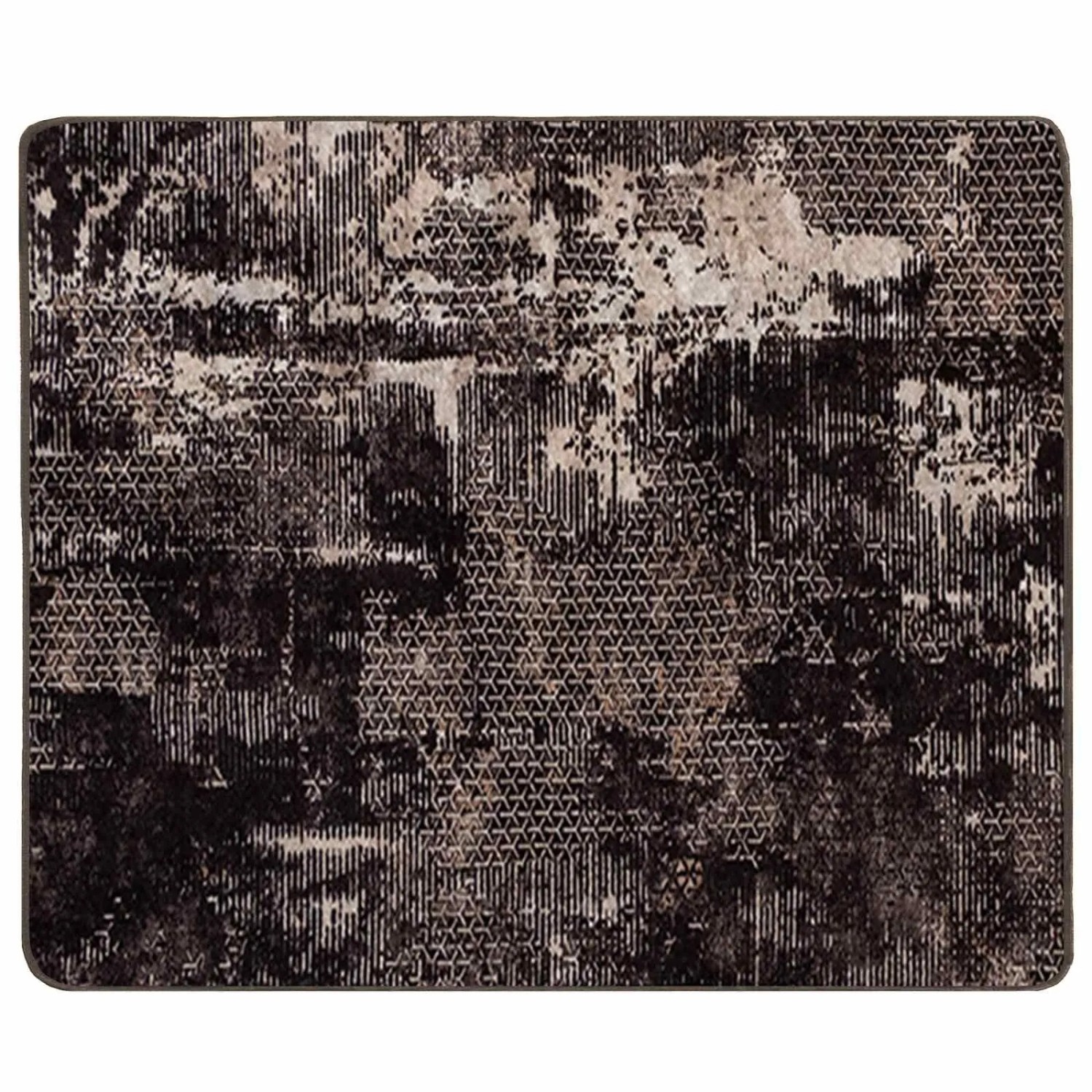 vidaXL Teppichläufer MARSA Schwarz 80 x 100 cm Polyester und PVC 42023374