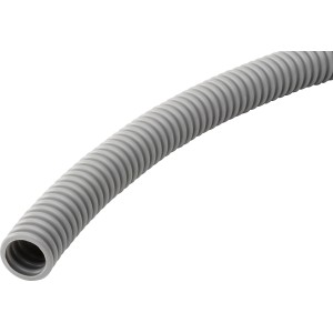 Flexibles, graues Panzer-Isolierrohr EBXM GR EN 25, 100 m Rolle.