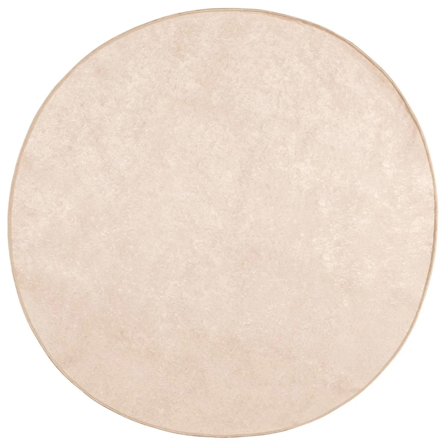vidaXL Teppichläufer MARSA Creme Ø 120 cm Polyester und PVC 42023072