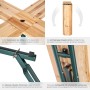 Tectake Stehtisch Quattro Klappbar und Standfest Holzlackierung Mit Klarlack  241 x 241 x 103 cm Braun_3