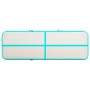 vidaXL Aufblasbare Gymnastikmatte mit Pumpe 300x100x20 cm PVC Grün 92678_4