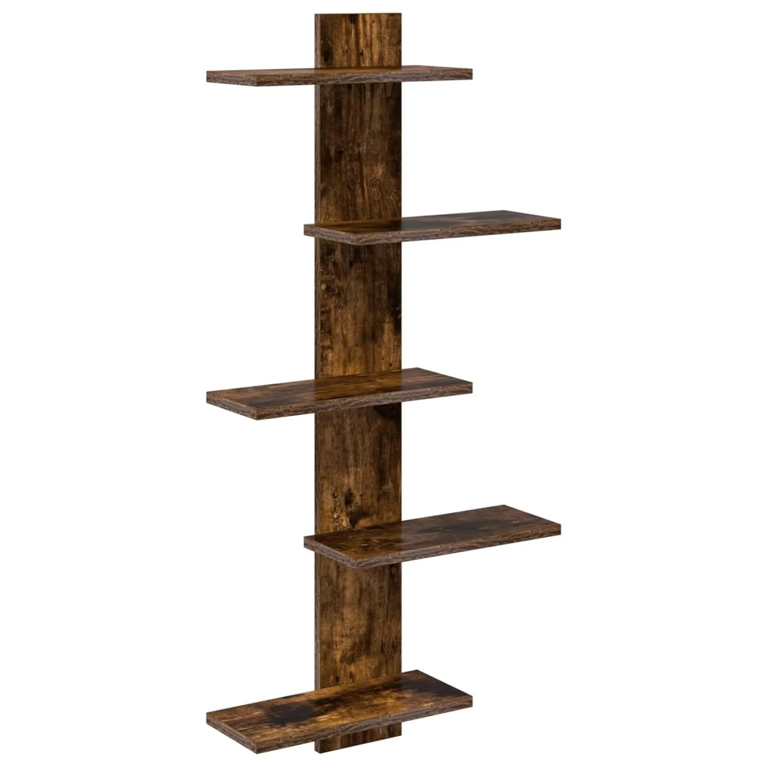 vidaXL Wandregal Raucheiche 48,5 x 15 x 101 cm Holzwerkstoff 8012200