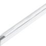 Weißes Eglo Alu LED-Aufbauprofil mit transparenter Linse, 2000mm lang.