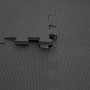 Schwarze eyepower Bodenschutzmatten, 30x30 cm, 18er Set, Stecksystem für Fußmatten.