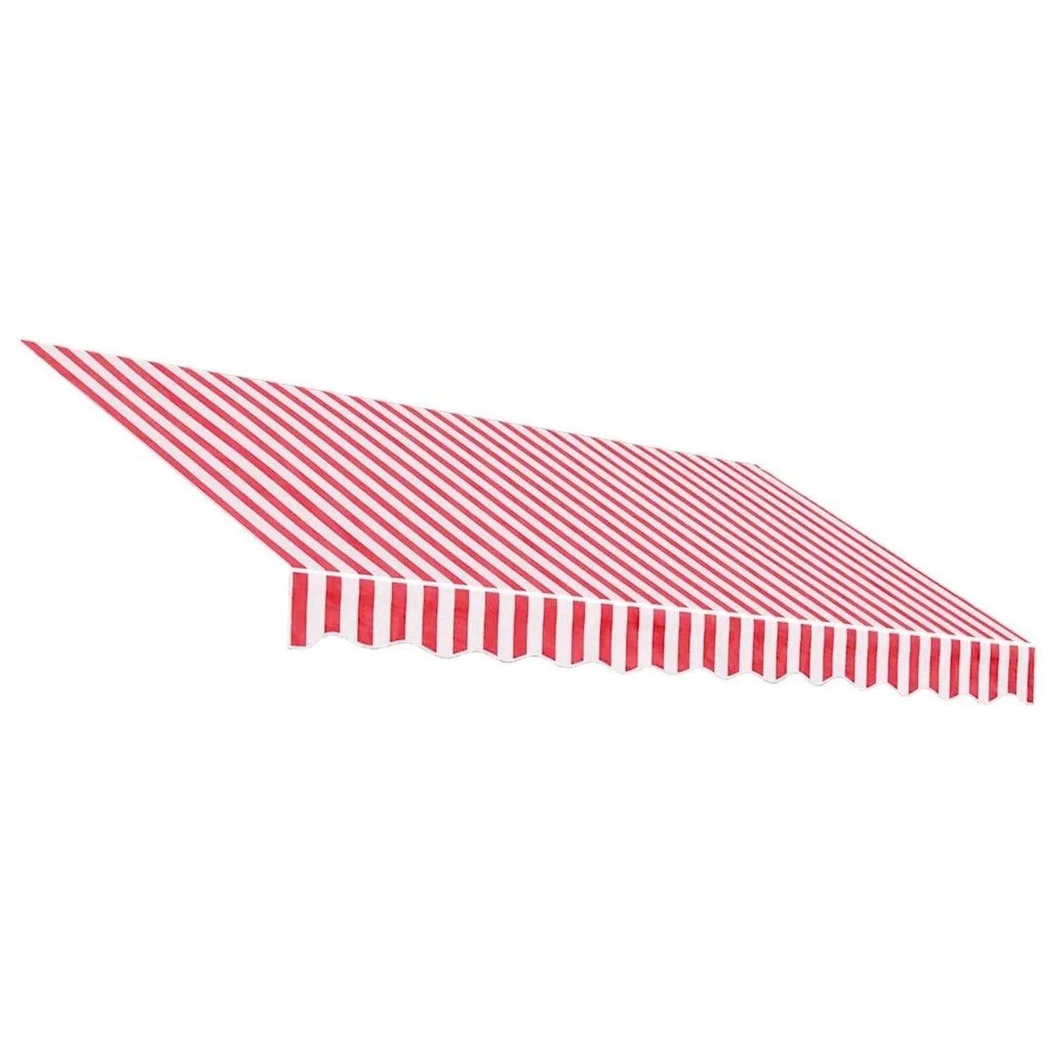 vidaXL Markisenbespannung Rot und Weiß Gestreift 3x2,5 m 367714