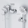AM.PM X-Joy Wannenarmatur Aufputz mit Handbrause und Halter, Chromoptik.
