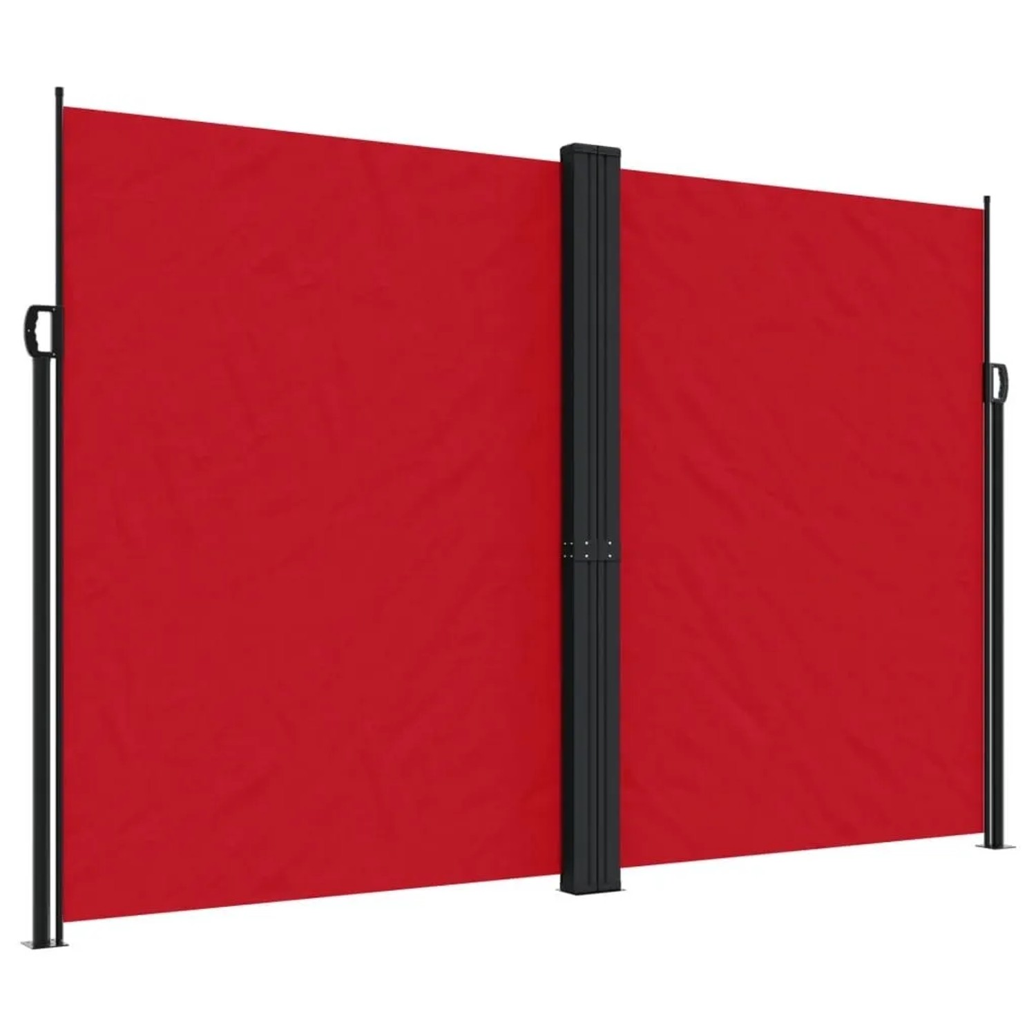 vidaXL Seitenmarkise Ausziehbar Rot 220x600 cm 4004672