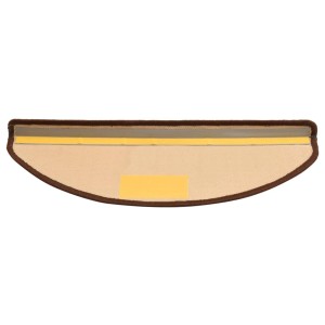 Braune, selbstklebende Treppenmatte, 65x21 cm, für mehr Sicherheit und Komfort auf Treppen.