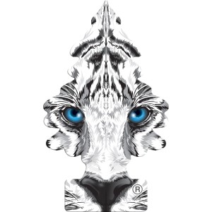 Wunderbaum Wild Instinct Duftbaum mit Tiger-Motiv für frischen Duft im Auto.