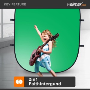 Walimex Pro 2 In 1 Falthintergrund 150X210Cm Fotohintergrund Hintergrund Studio