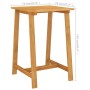 Quadratischer Bartisch aus Akazienholz, Teil des 3-tlg. Gartenbar-Sets von vidaXL.