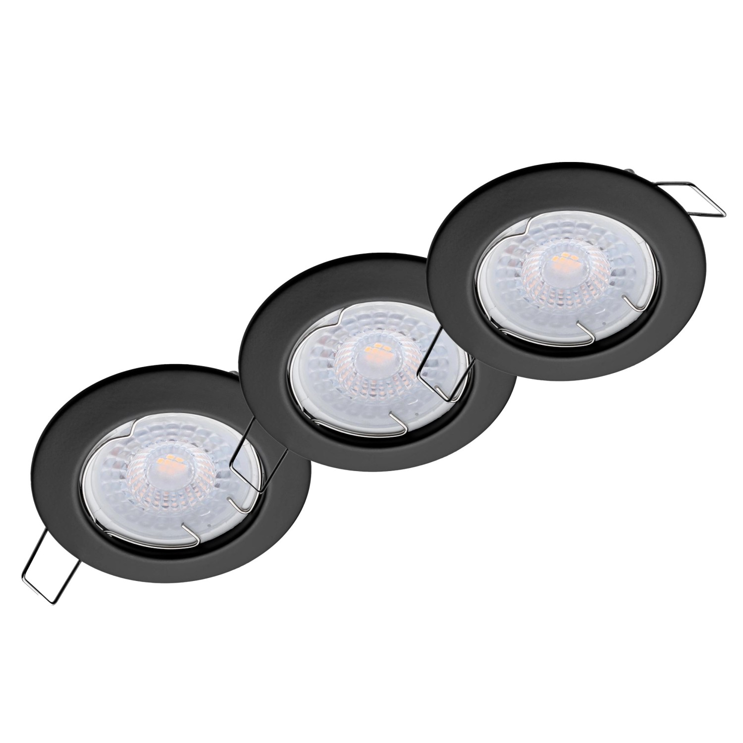 Oktaplex 3er Set Einbauspot Sedan Stufenlos Dimmbar Neutralweiß 4000K 370lm günstig online kaufen