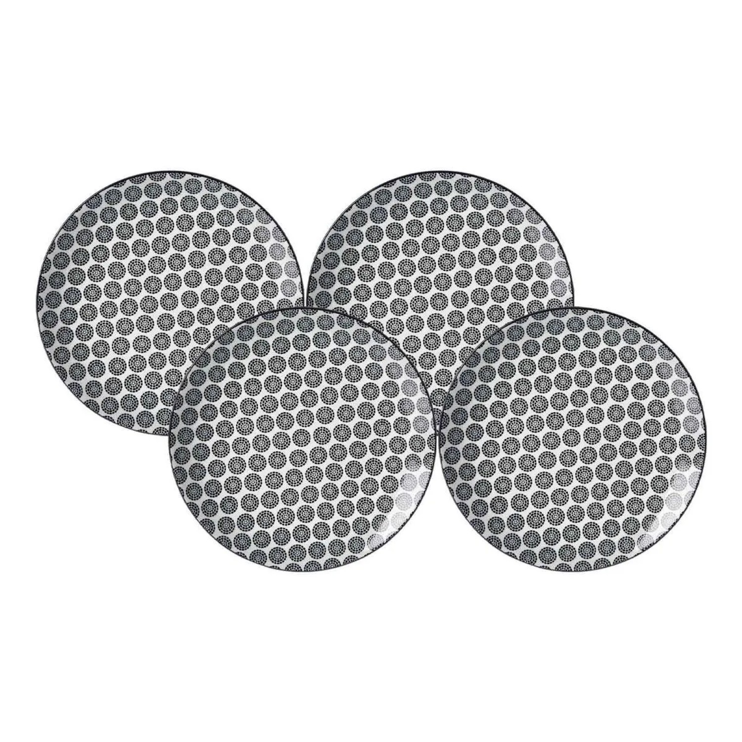 Ritzenhoff & Breker Takeo Circles Dessertteller 21,5 cm 4er Set