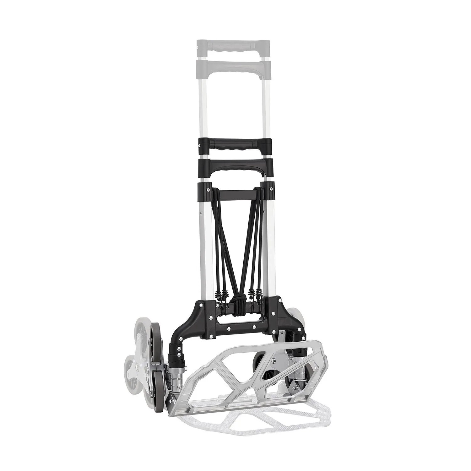 Juskys Treppensackkarre, klappbar, mit 3+3 Radsystem, Handschuhen und Packbändern.