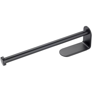 Wenko Küchenrollenhalter Nio, selbstklebend, schwarz, für die Wandmontage in der Küche.