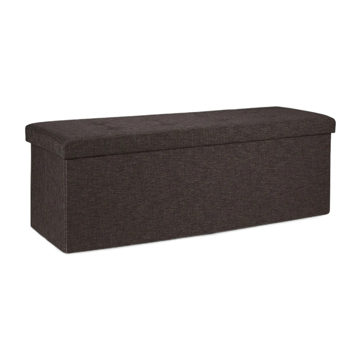 Relaxdays Sitzbank Stoff Braun Faltbar mit Trenngitter 38,5 cm x 110 cm x 37,5 cm 8,5 kg