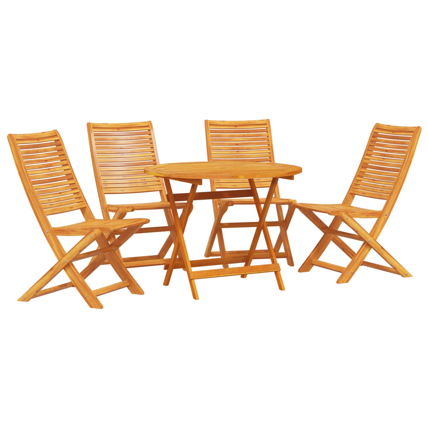 vidaXL 5-tlg Garten-Essgruppe Massivholz Akazie 3375700 günstig online kaufen