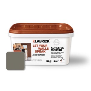 Klebemörtel 5 kg für Elabrick Verblender Zementgrau
