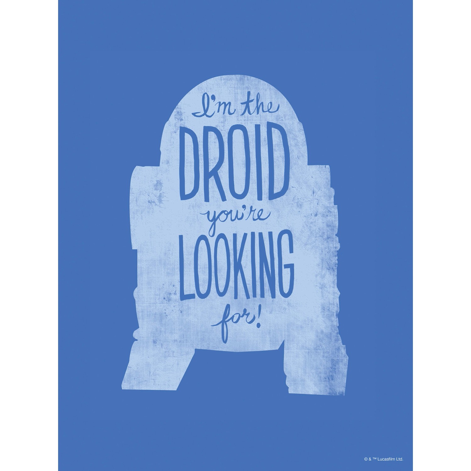 Komar Wandbild "Star Wars Silhouette Quotes R2D2", (1 St.), Kinderzimmer, S günstig online kaufen