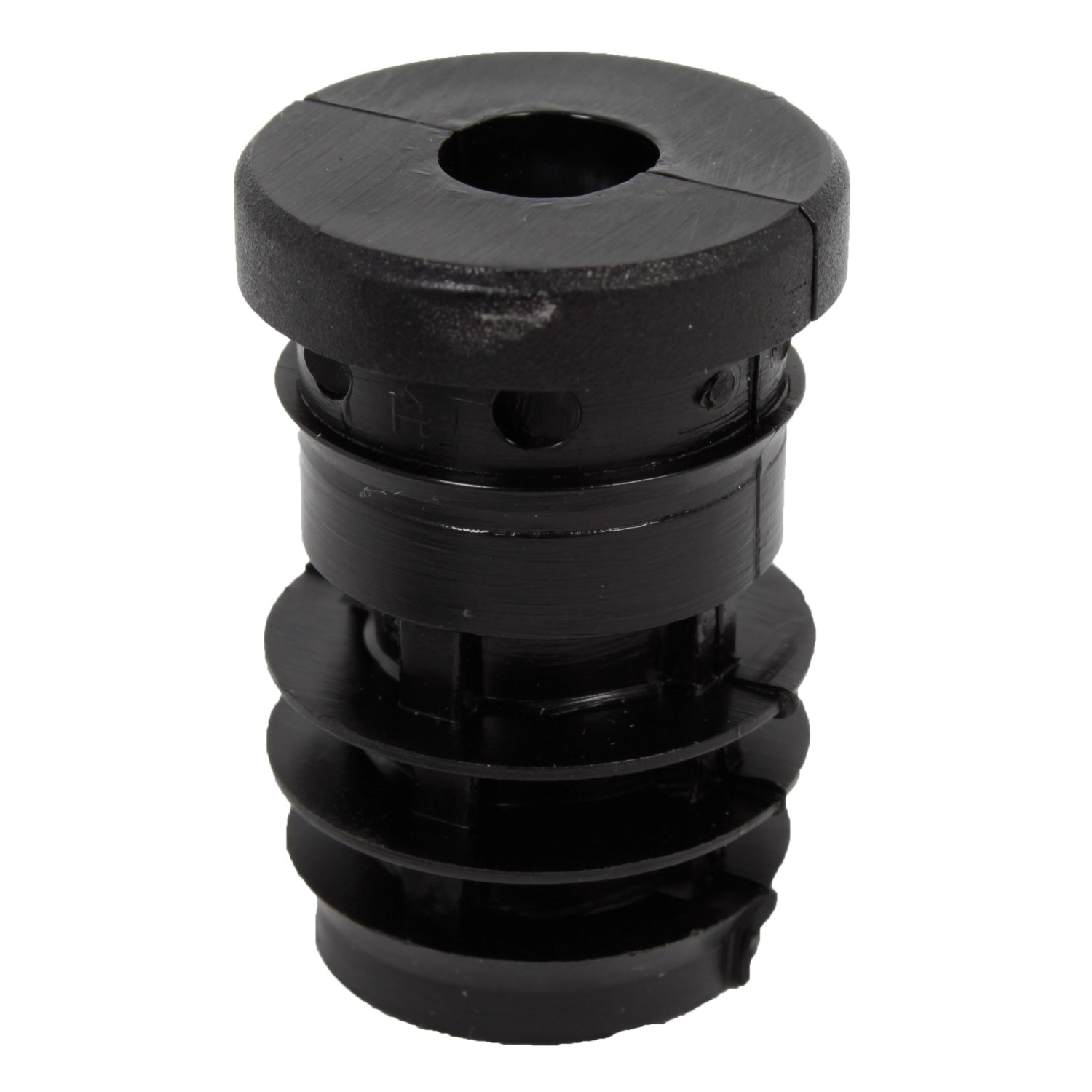 Gewindestopfen für Rundrohre Schwarz Gewinde M8 25 mm x 25 mm