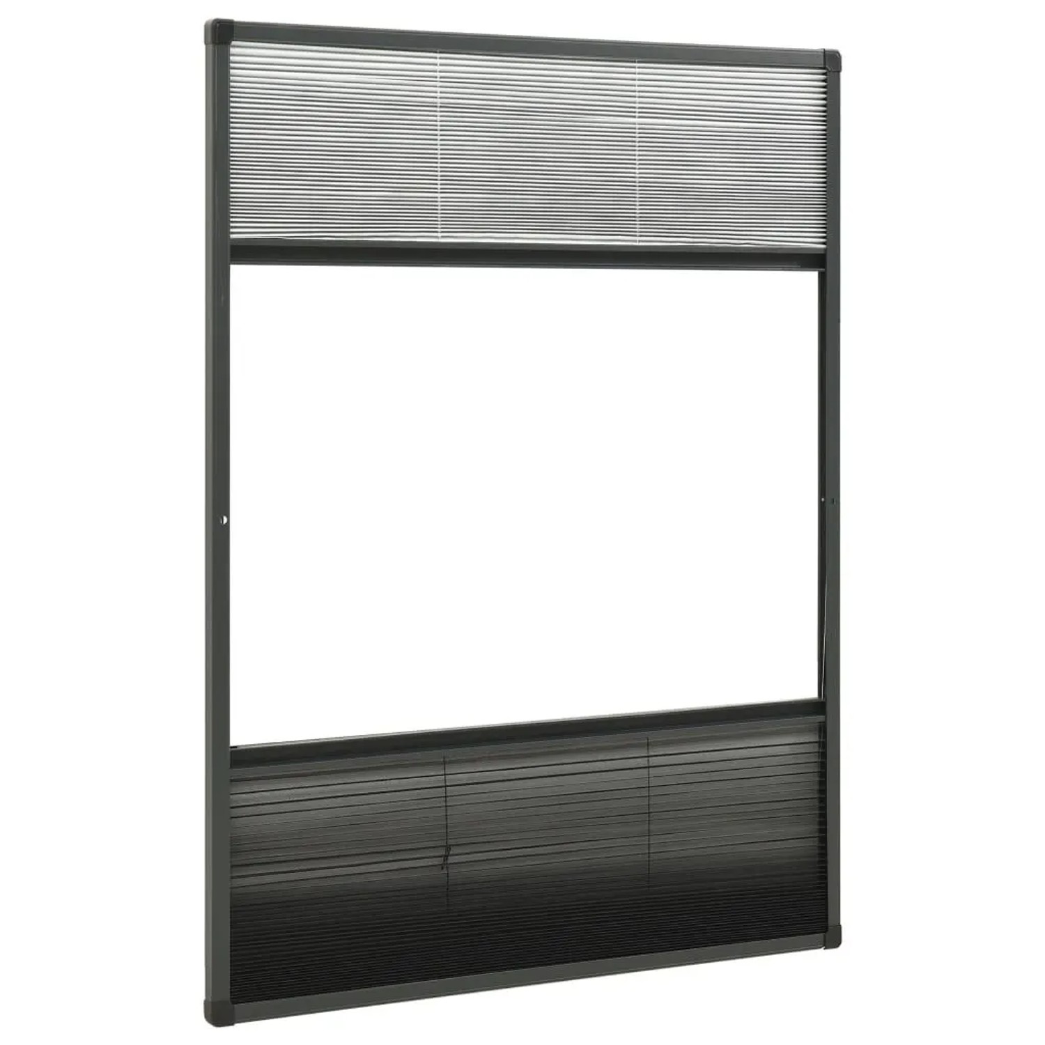 vidaXL Insektenschutz-Plissee für Fenster Alu 80x120 cm mit Jalousie 148684_5