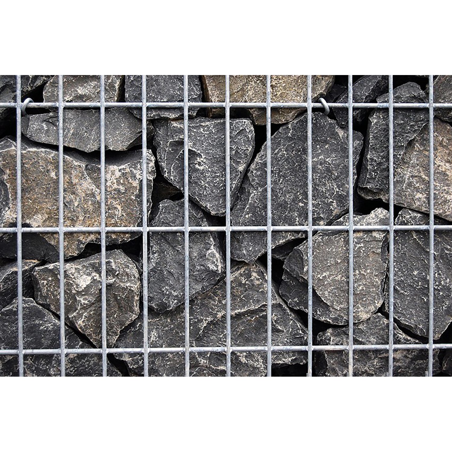 Scherf Fertig-Gabione Basaltbruch Schwarz 150 cm x 50 cm x 50 cm