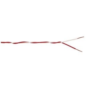 Klingeldraht YK-Draht, 2 x 0,6, rot-weiß, für Klingel- und Sprechanlagen.