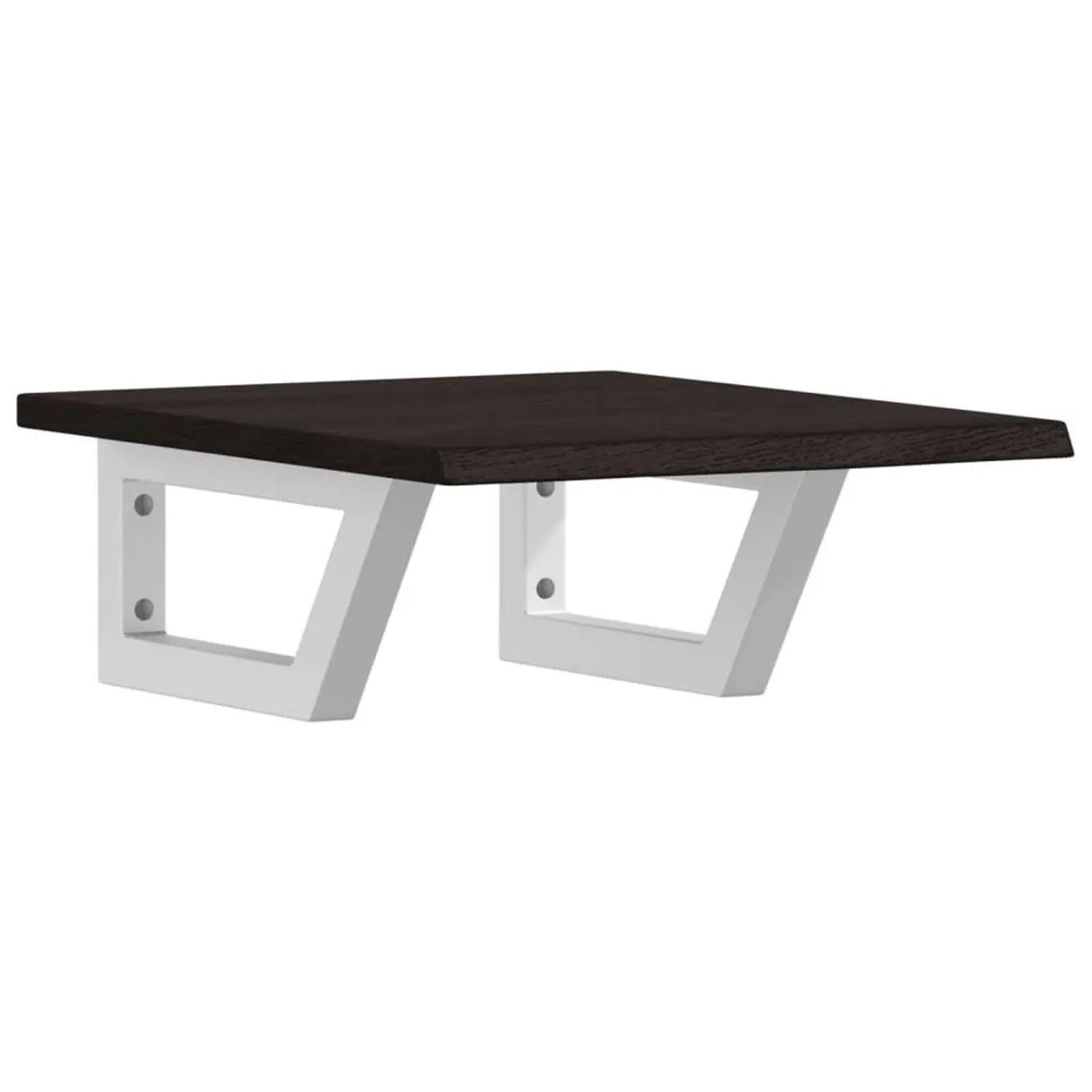 vidaXL Waschtischplatte mit Halterung Stahl und Massivholz Eiche 3302574 günstig online kaufen