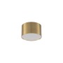 Moderne Lindby LED Deckenlampe Nivoria in Gold/Messing aus Aluminium.