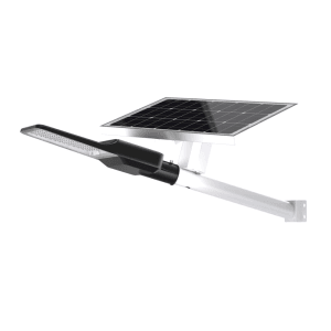 ENOVALITE LED Solar Straßenleuchte 300W mit Solarpanel für Mast- oder Wandmontage.