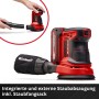 Einhell Akku-Exzenterschleifer TE-RS 18 Li Solo mit Staubabsaugung und Akku. Mitglied der Power X-Change Familie.