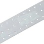 Rechteckiger, verzinkter Flachverbinder 200x60 mm mit Löchern zur Befestigung von Holzverbindungen.