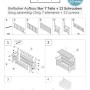 Aufbauanleitung für needs&wants Gartenbank mit Stauraum, 2-Sitzer Holzbank aus Massivholz, dunkelbraun.