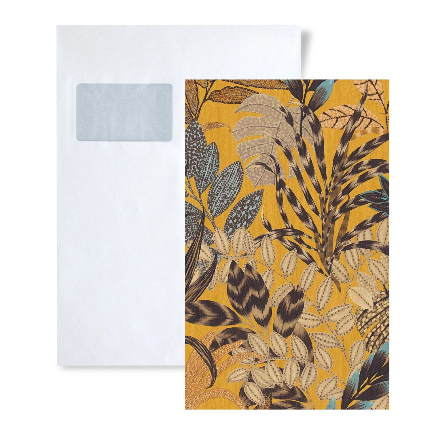 PROFHOME 1 MUSTERSTÜCK S-378601-GU DIN A4 MUSTER der Floral Tapete günstig online kaufen